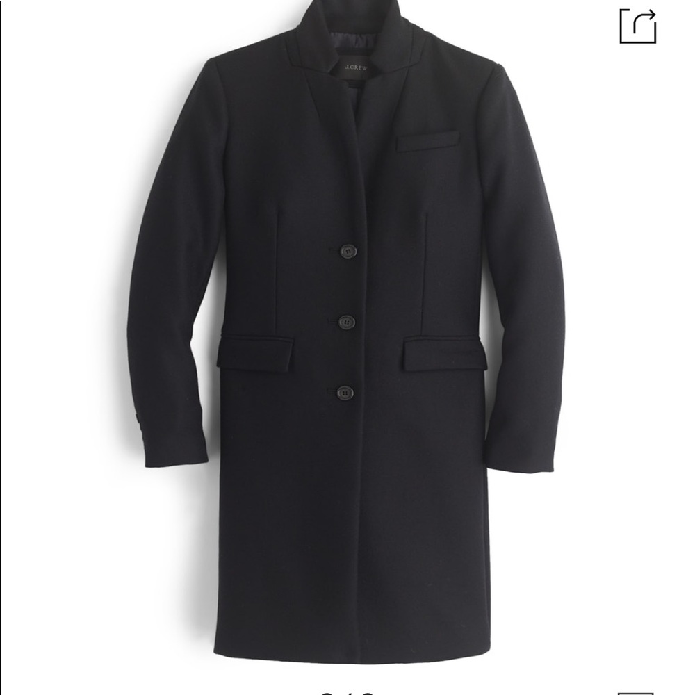 Regent topcoat in double-serge wool